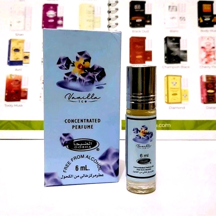 VANILLA ICE Parfum DOBHA Kemasan 6ml Minyak Wangi Roll On Non Alkohol