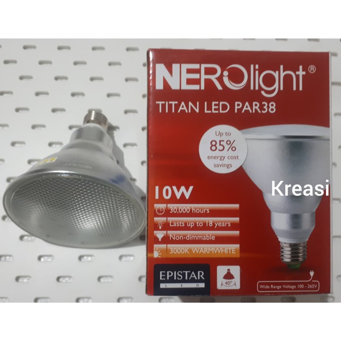 LAMPU LED TITAN PAR38 NEROLIGHT E27 10W / 10 WATT - KUNING