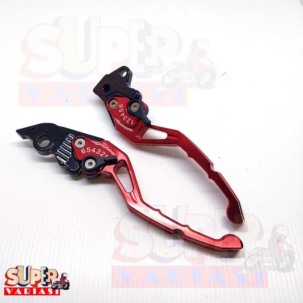 HANDLE SATU SET VARIO 150 /125 NEW LED BEAT DELUX NEW BEAT STREET  BEAT NEW SCOOPY RING 12 KIRI KANAN MODEL VARIASI FULL CNC ANTI KARAT