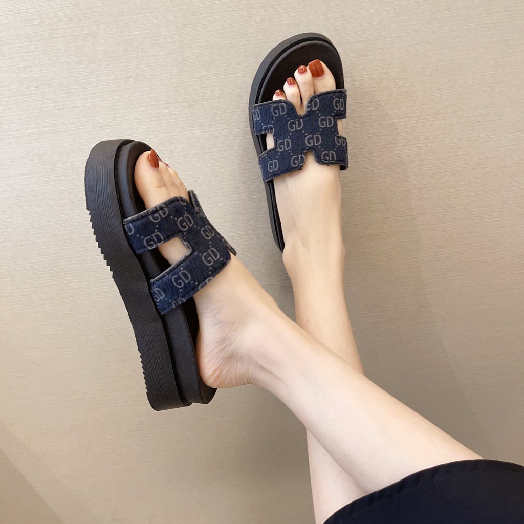 cind 5073, sandal wanita import fashion sandal slip on cantik dan termurah ngetrend