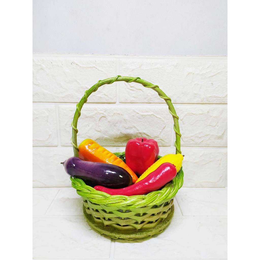 Buah Dan Sayuran Imitasi Cantik - Miniatur buah dan sayur dekorasi