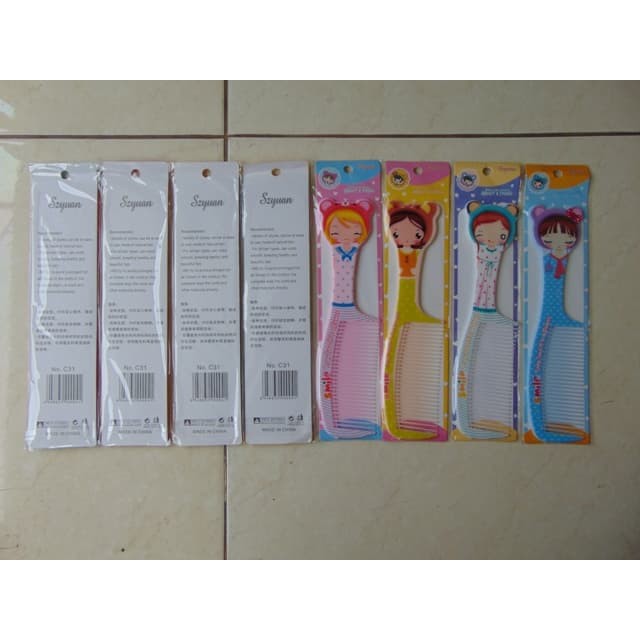 Sisir Rambut Motif Karakter Szyuan Lucu Dan Imut Cocok Untuk Souvenir