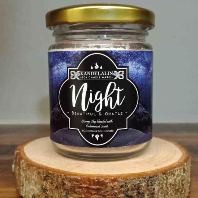 NIGHT Lilin Aromaterapi 100% Soy Wax
