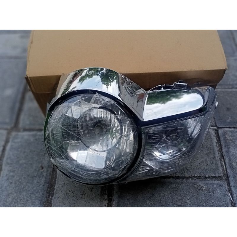 Lampu Tiger Reflektor Lampu Depan tiger pece batok lampu tiger pece crome terlaris