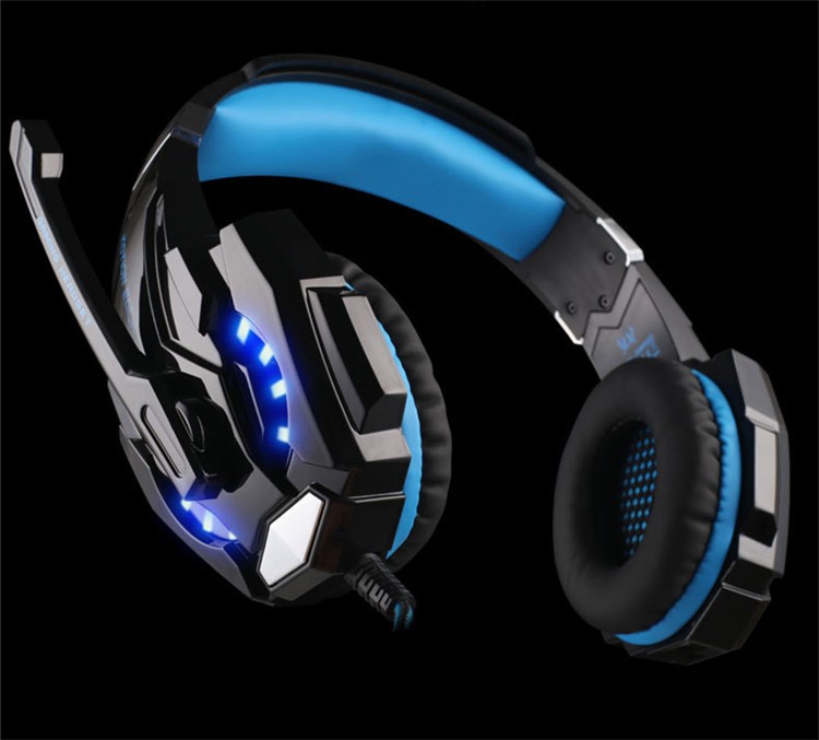 Kotion Each G9000 Gaming Headset Twisted with LED Light - HTM/BIRU