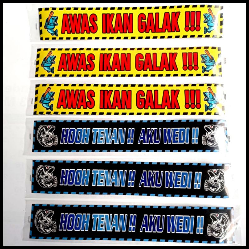 sticker chana aquarium 30 cm 40 cm 50 cm Premium