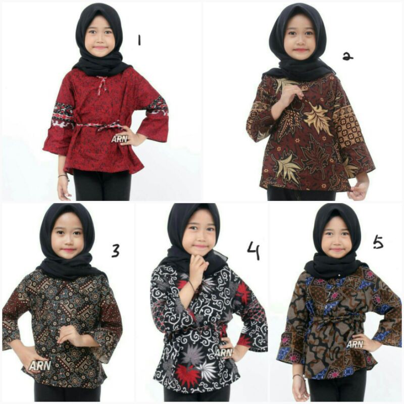 Flash Sale Blouse Batik Anak Cewekjip 1WKz6lSQGe50B