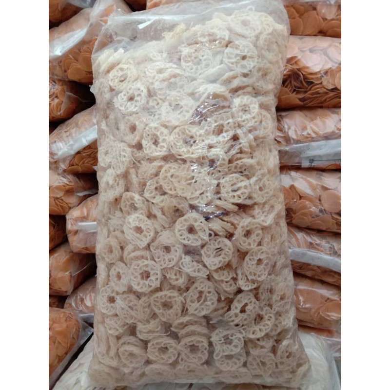 

kerupuk keriting mawar biasa putih 5 kg