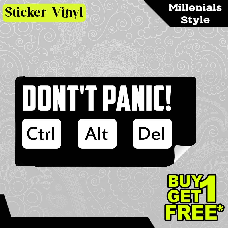 

Stiker Sticker Ctrl Alt Del Gambar Unik Desain Keren dan Kekinian Aesthetic Bahan Vinyl Satuan Anti Air