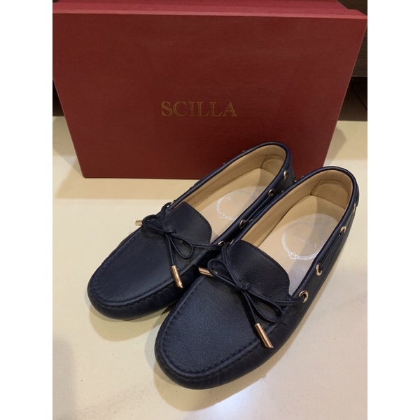Scilla Mocassin Loafers Shoes Sepatu mocassin Sepatu loafer Kulit asli