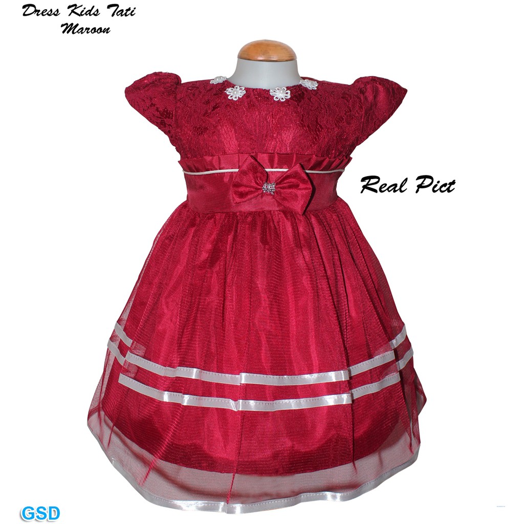 Dress Kids Tati/Fashion Dress Anak Perempuan/Gaun Pesta/ Baju Anak Kondangan 2 - 4 Tahun