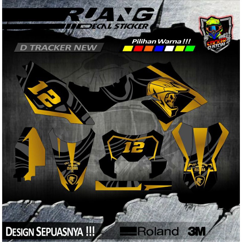 DECAL STIKER DTRACKER NEW - KLX DTRACKER - KLX BF DESAIN CUSTOM