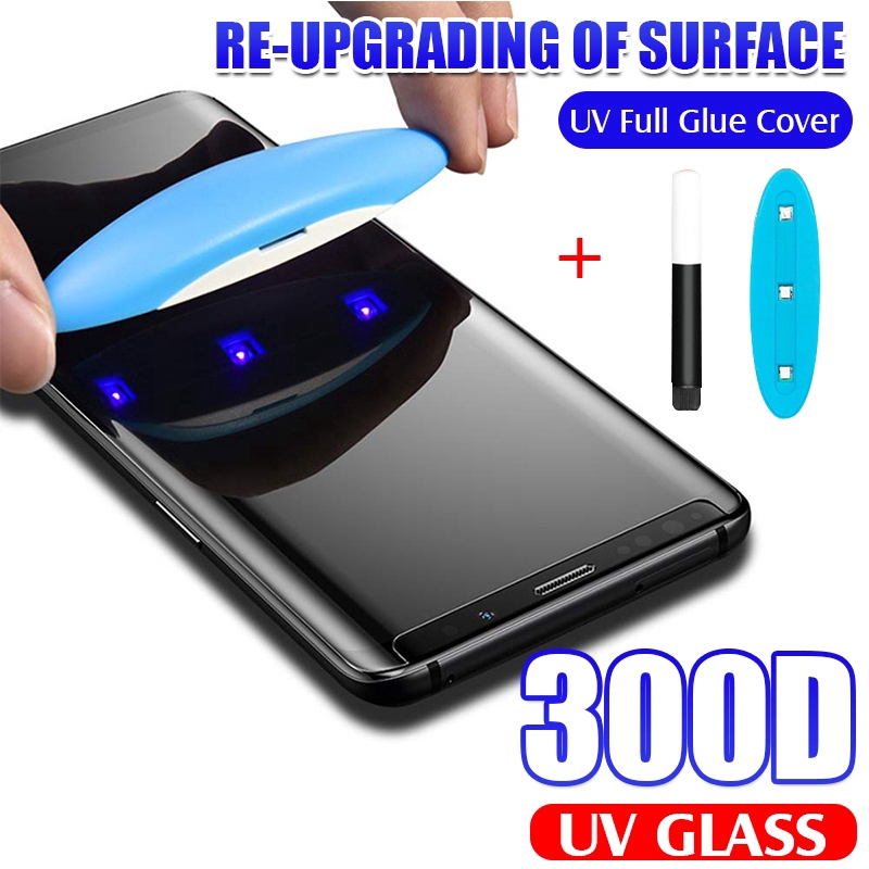 New Version UV Tempered Glass / Full CoverLiquid Glue Screen Protector / For Samsung Galaxy S20,S20Plus,S20Ultra,S10,S10Plus,S10e,S9,S9Plus ,S8,S8Plus,S7Edge,Note8,Note9,Note10,Note10Plus