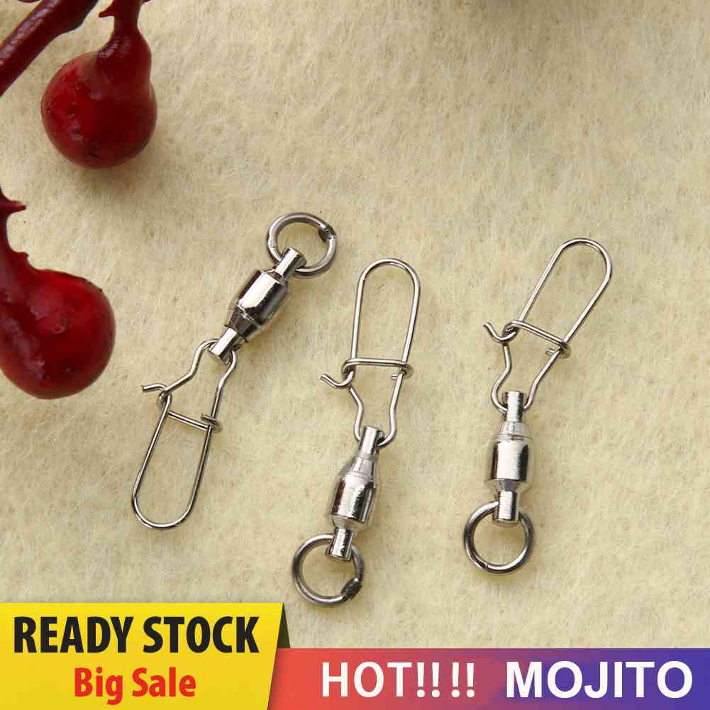 10Pcs Kili-Kili Pancing Rolling Swivel Dengan Peniti Untuk Memancing