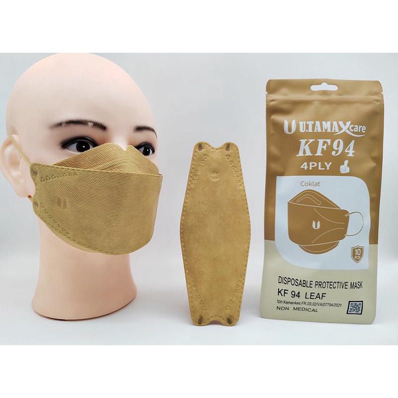 Masker KF 94 Careion Isi 10 pcs 4 ply Evo Korean style warna warni