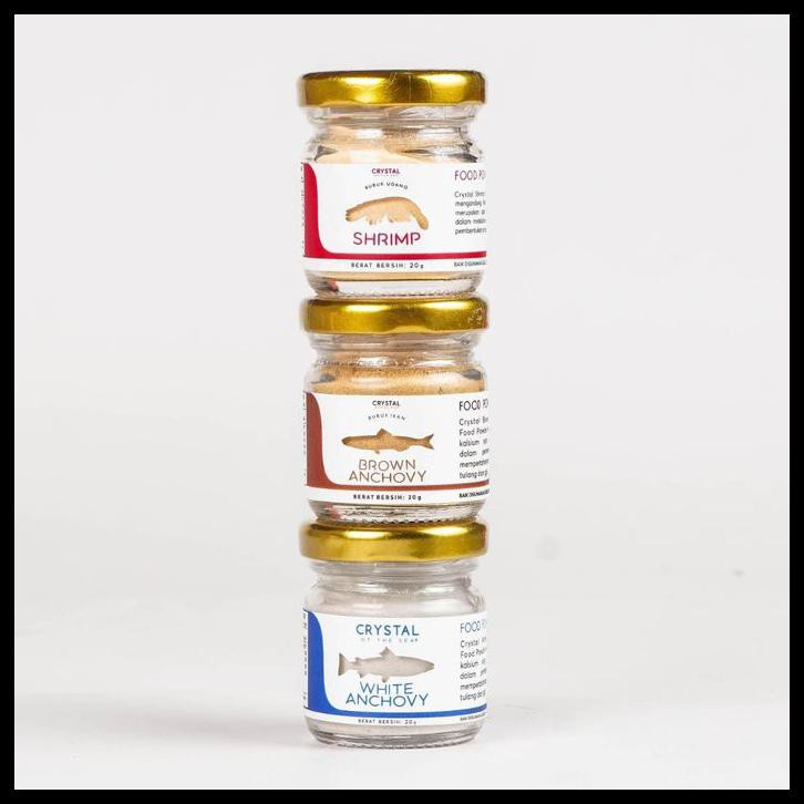

Promo Spesial - (Set Of 3 Convenient Size 20G) White Anchovy + Brown Anchovy + Shrimp