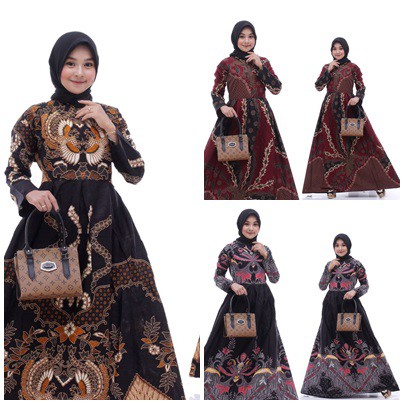 MS GAMIS BATIK SRIWEDARI MAXI SUPER JUMBO XXL LD 110