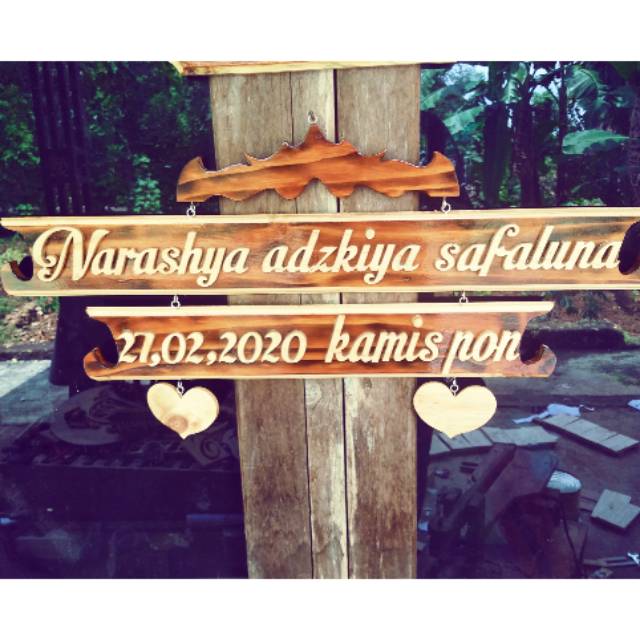 Papan nama anak#nama anak kayu#hiasan dinding