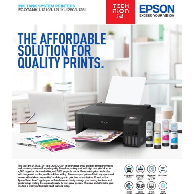 Epson L1250 Printer Wifi Belisariahenia