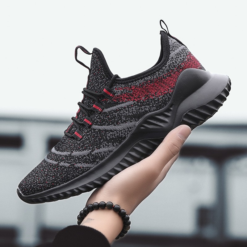 SNEAKERS COWOK HITAM BIRU MISTY  Pennay Men Shoes - Sepatu Sneakers Kasual Import Breathable