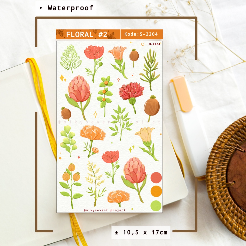 

Flowers Sticker Illustration by Mikysevent/ Journaling/ Planner/ Bullet Journal/ Decor