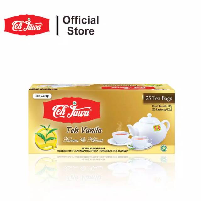 

Teh jawa vanila,vanila tea celup isi 25 pcs