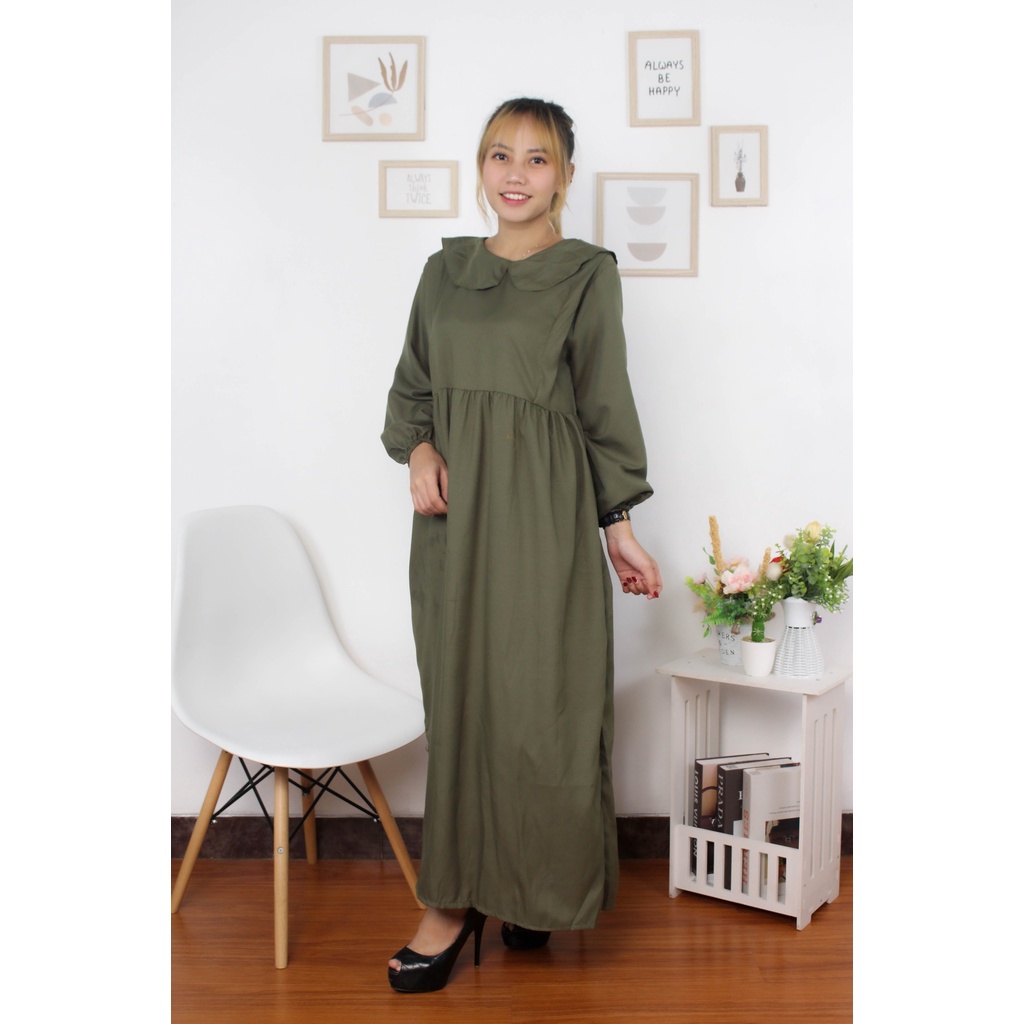 BEFAST - ZRX OOTD Wanita Dress BOCA / Arave Maxi Dress / Dres Maxy / Dress Casual / Dress Polos / Dress Panjang / Dress Lengan Panjang / Dress Muslimah / Dress Keluaran Terbaru