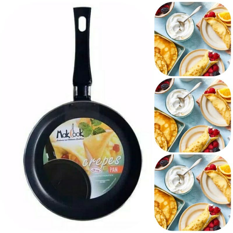 [Istana Baking] Makcook Crepes Pan 18cm Wajan Crepes Maker