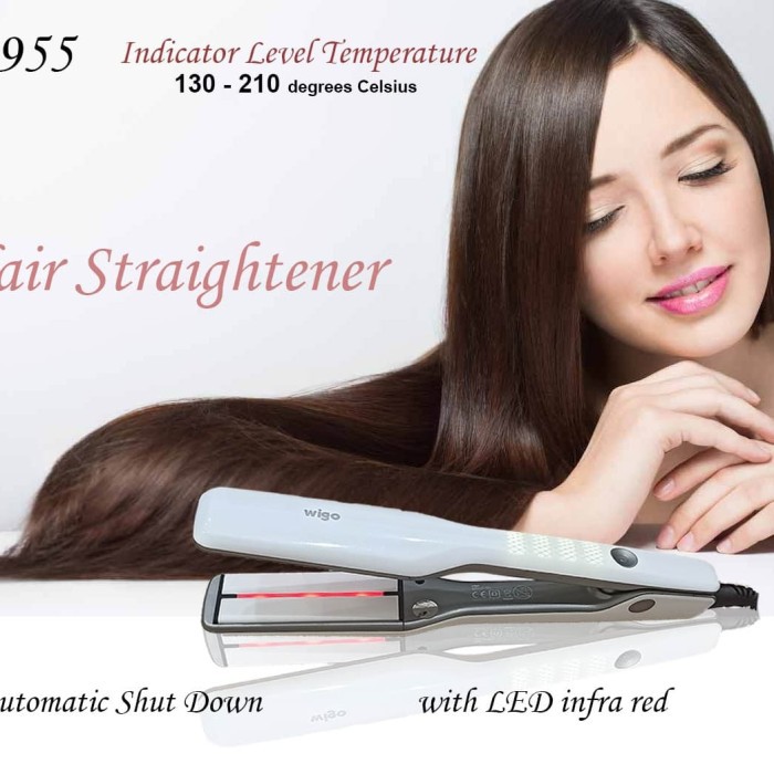 Wigo Catok Pelurus Rambut Infrared Catokan W-955 Hair Straightener