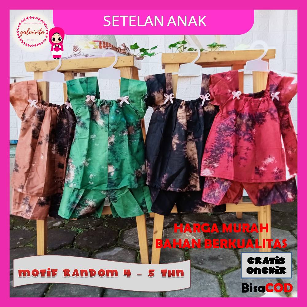 Setelan Daster Anak Perempuan / Setelan Baju Tidur Bayi 6 Bulan / Setelan Anak Baju Tidur Batik