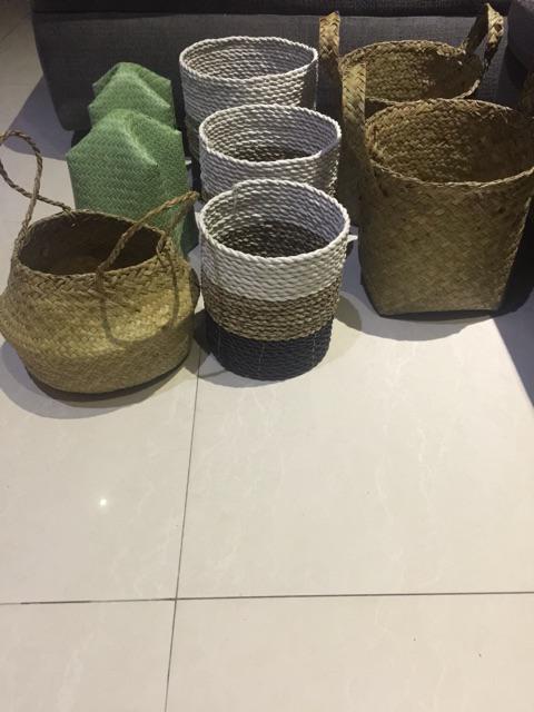 Keranjang Anyaman Purun D20cm