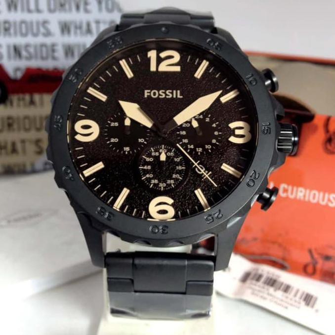Super Sale FOSSIL JR1356 BLACK 47MM ORIGINAL Ready Stock