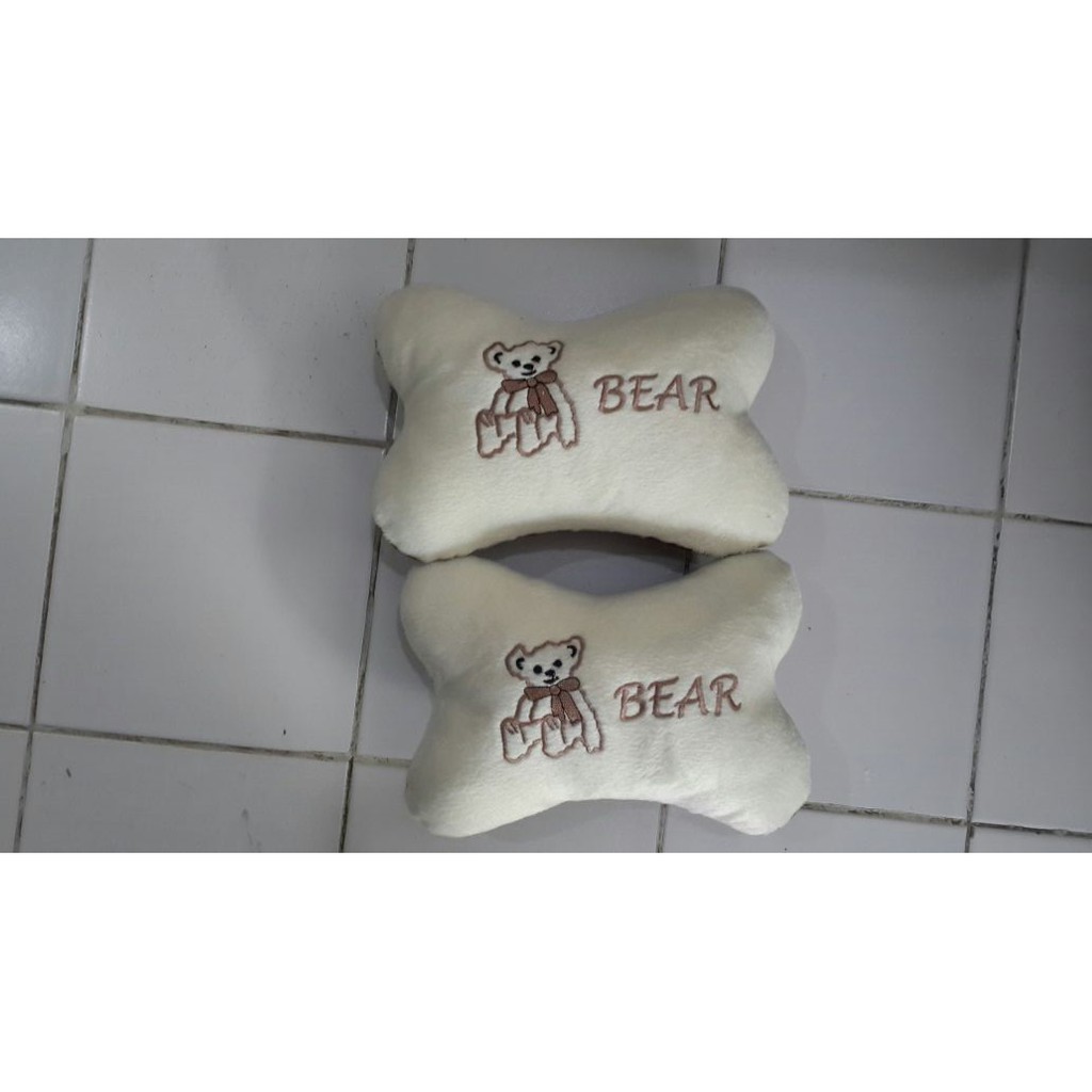 Bantal Mobil Only Exclusive Bear Krem