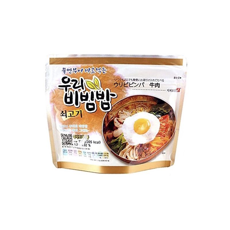 

WOORI BIBIMBAP BEEF FLAVOR 100g / Nasi Instan Bibimbab Dengan Daging Sapi