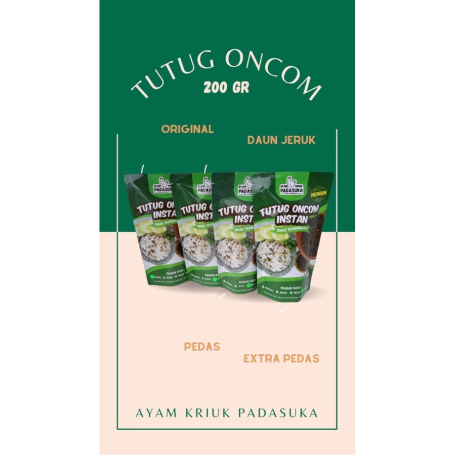 

TUTUG ONCOM TABUR RASA PEDAS (AYAM KRIUK PADASUKA)