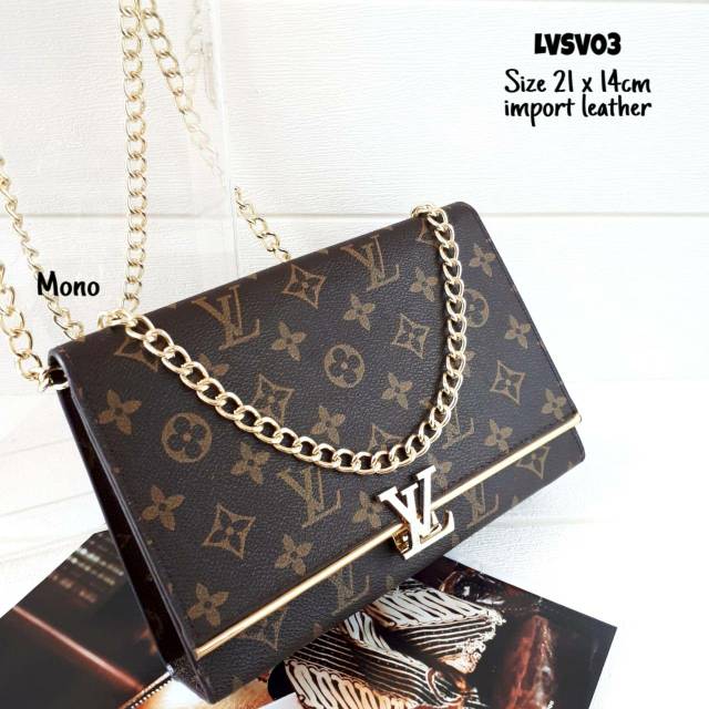 Sling Bag LV Rantai IMPORT