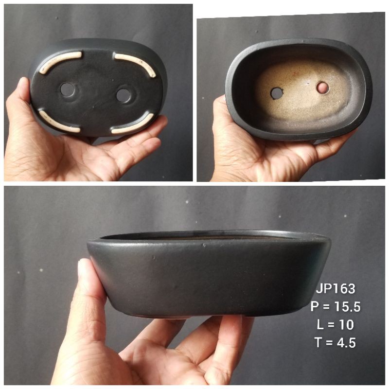 Pot keramik oval JP163