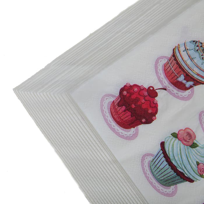 Decoupage Napkin - Tissue Decoupage 2Ply KC_6 Cupcake