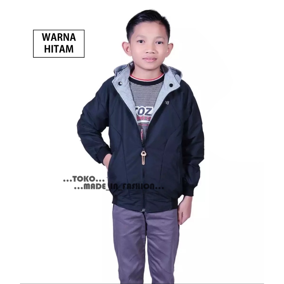 Jaket Anak Laki Laki Jacket Anak BB DC Bolak Balik Waterproof Style Outdoor/Jaket Anak Laki Laki Bolak Balik DC Distro Premium 4-15 tahun BISA COD