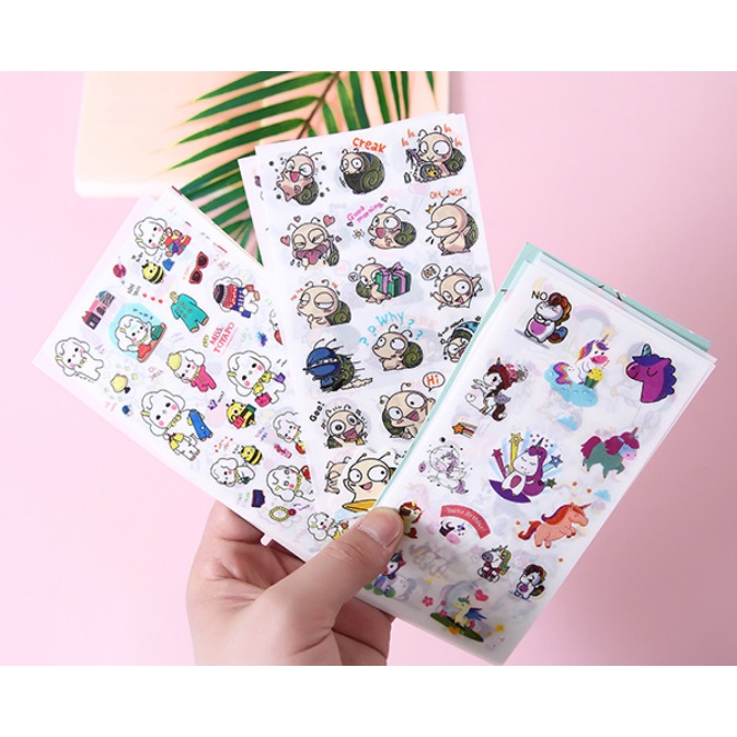 

MS022 6Lembar Stiker Hewan Lucu DIY Diary Scrapbook Dekorasi Stiker