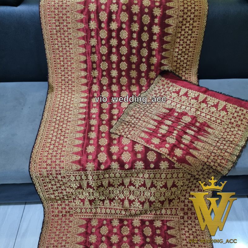 songket palembang Tenun asli