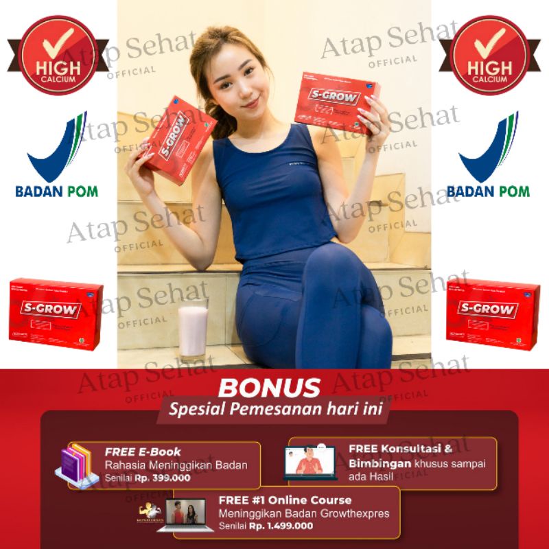 

Peninggi Badan Original - Sgrow ORI BPOM