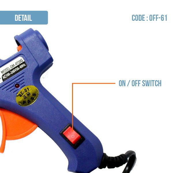 Glue Gun Gm-0720G - Lem Tembak Serba Guna 100-240VC - OFF-61