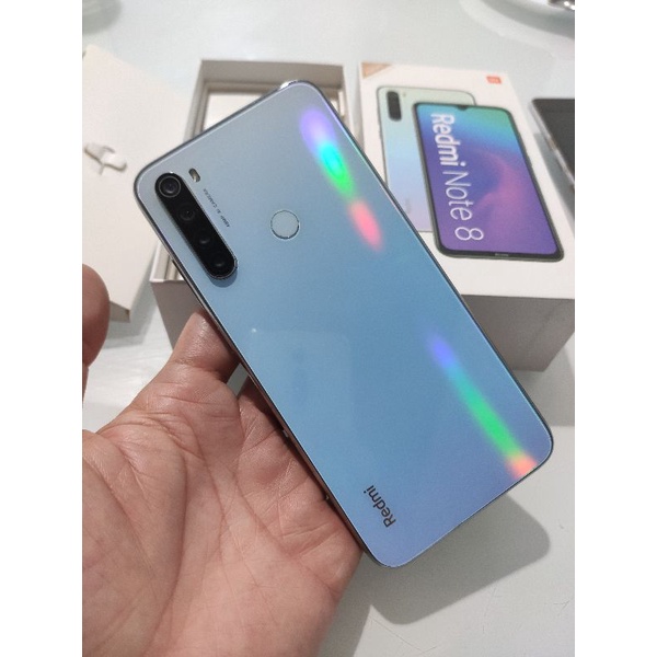 Xiaomi Redmi Note 8 ram 6/128 Moonlight White Fullset