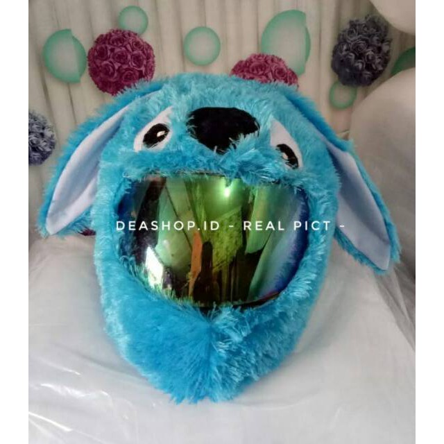 [DEASTORE] (NEW AKSESORIS) SARUNG HELM / COVER HELM / TUTUP HELM KARAKTER STITCH