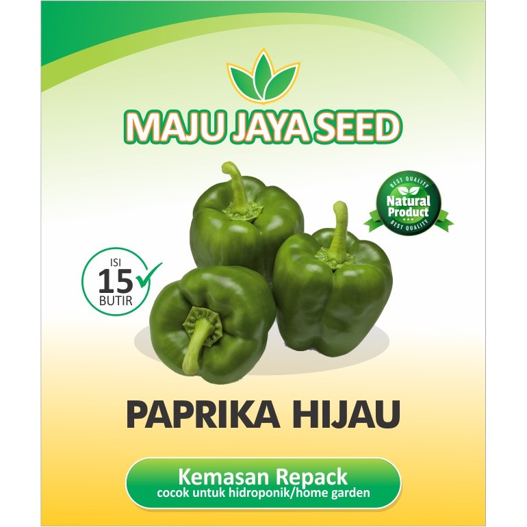 Jual Benih Bibit PAPRIKA HIJAU Isi 15 Butir Bibit Paprika Kemasan Repack Shopee Indonesia