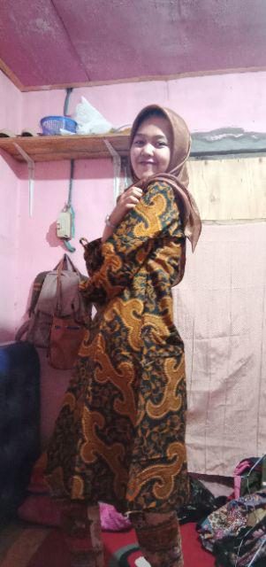 Jumbo Shinta / Atasan Pria Big Size Jumbo Xl Ld 110 / Atasan Batik Wanita Fitri Batik
