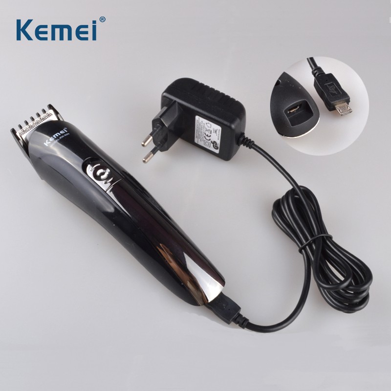 Kemei Alat Cukur Elektrik 6 in 1 Hair Trimmer Shaver - KM-600 - Black