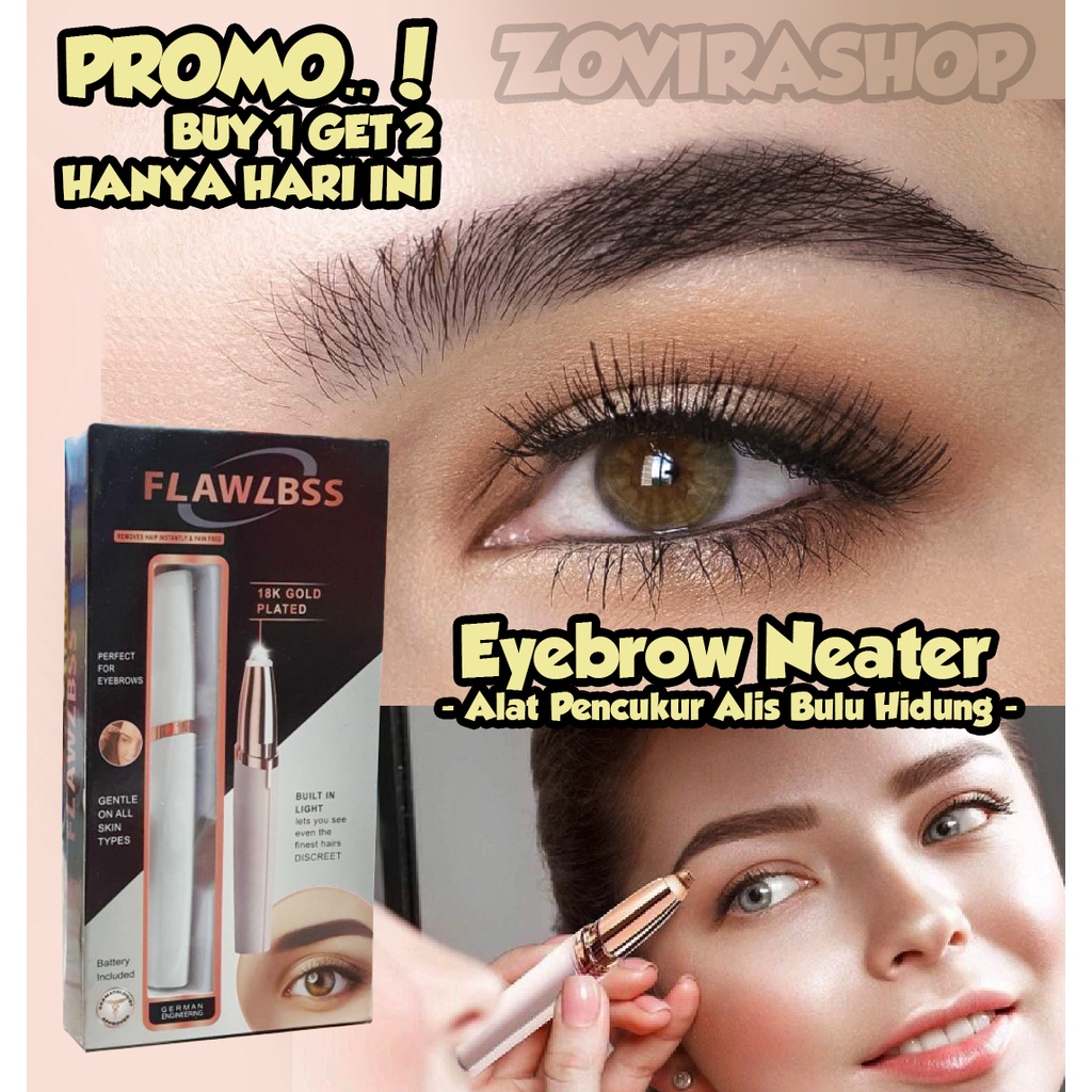 Eyebrow Neater Alat Pencukur Alis Bulu Hidung Elektrik Portable