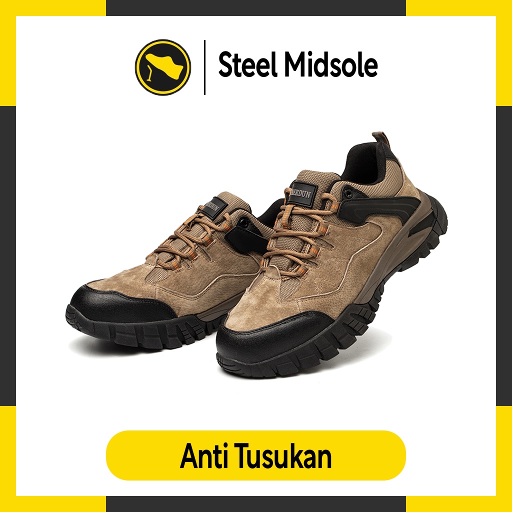 Sepatu Safety Ujung Besi Sepatu Septi Sepatu Sefty Sepatu Safety Shoes Low Cut - SSSLCC11